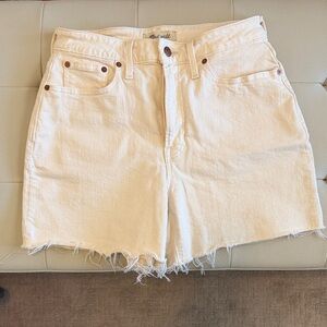 Madewell Women's Off-White Jean Shorts
